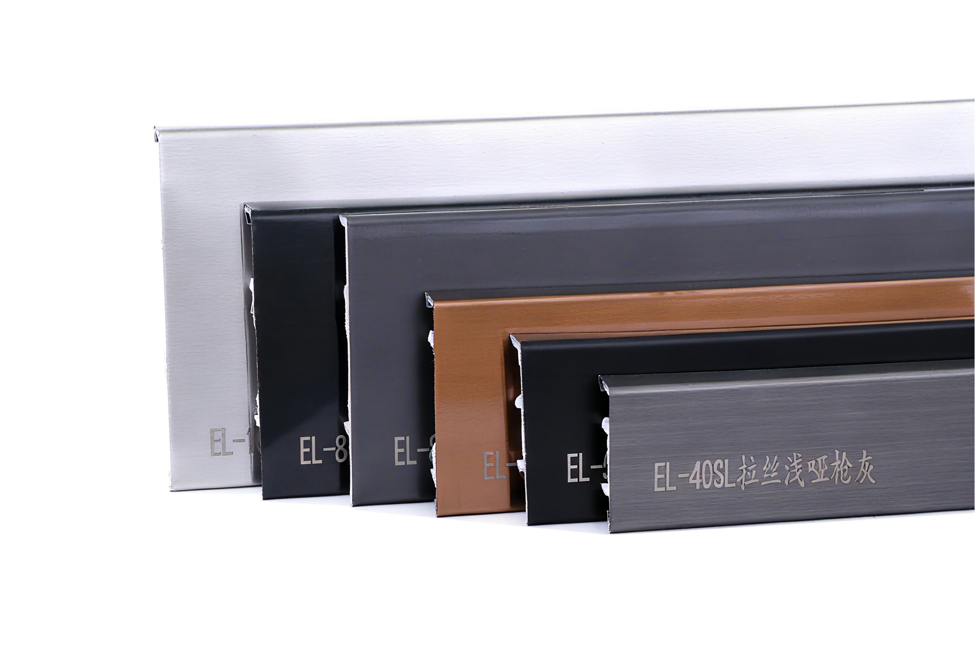 Mrs. Alu luxury stainless steel skirting board and metal baseboard profile
